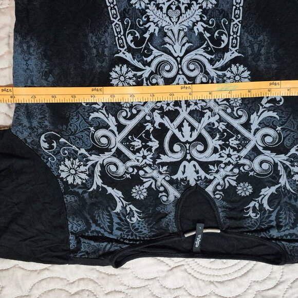 Edista top Women's Black Design Top Size Large Classic Design Comfort Beautiful - Picture 7 of 7